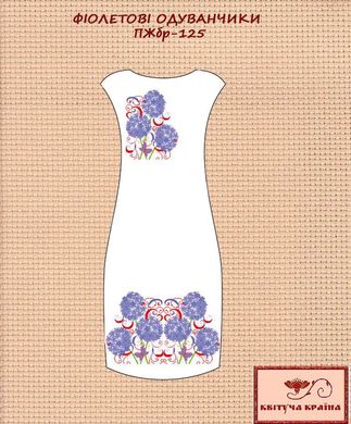 Заготовка для вишиванки Плаття жіноче без рукавів ПЖбр-125 ТМ "Квітуча країна"