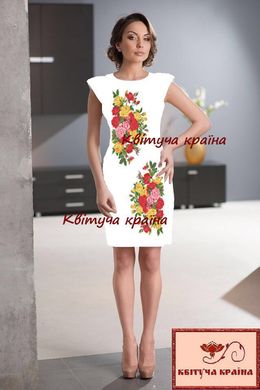 Заготовка для вишиванки Плаття жіноче без рукавів ПЖбр-115 ТМ "Квітуча країна"