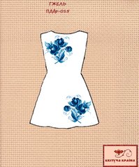 Заготовка для вышиванки Платье детское без рукавов ПДбр-015 ТМ "Квітуча країна"