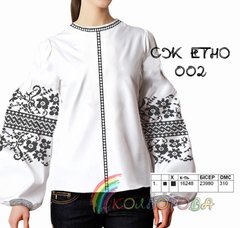 Заготовка для вишиванки Блуза жіноча СЖ-ЕТНО-002 ТМ "Кольорова"