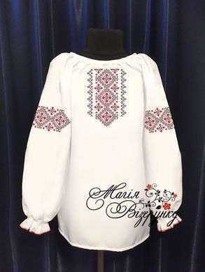 Заготовка вишиванки для дівчинки сорочка дитяча на 4-7, 8-10 років Д14 ТМ "Магія візерунку"