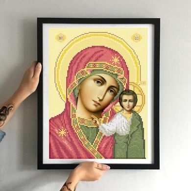 Заготовка для вишивки ТМ Золота Підкова ікона Божої Матері ЗПО-028