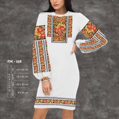 Заготовка для вишиванки Сукня жіноча ПЖ-238 ТМ "Кольорова"