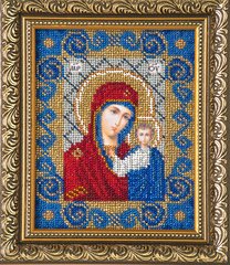Схема для вишивки бісером Казанська ікона Божої Матері І-067 (габардин)