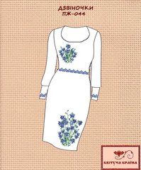 Заготовка для вишиванки Плаття жіноче ПЖ-044 ТМ "Квітуча країна"