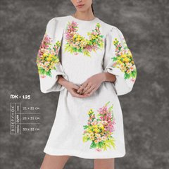 Заготовка для вишиванки Сукня жіноча ПЖ-125 ТМ "Кольорова"