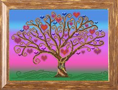 Схема для вишивки Дерево кохання Р-088 (габардин)