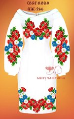 Заготовка для вишиванки Плаття жіноче ПЖ-266 ТМ "Квітуча країна"