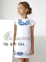 Заготовка для вышиванки Плаття дитяче без рукавів (5-10 років) ПДб/р-021 ТМ "Кольорова"
