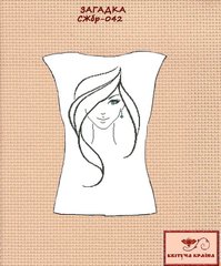 Заготовка для вишиванки Сорочка жіноча без рукавів СЖбр-042 "ТМ Квітуча країна"