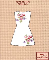 Заготовка для вышиванки Платье подростковое без рукавов ППбр-051 ТМ "Квітуча країна"