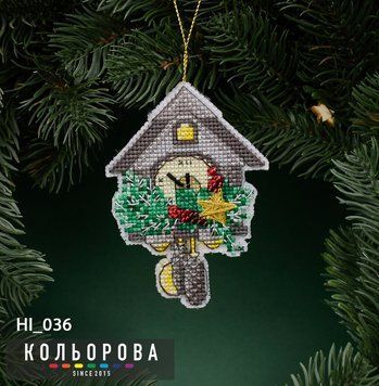 Новорічна іграшка на пластиковій основі НІ_036 "Загадай бажання"