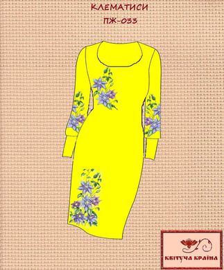 Заготовка для вишиванки Плаття жіноче ПЖ-033 ТМ "Квітуча країна"