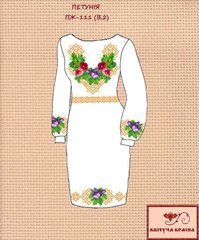 Заготовка для вишиванки Плаття жіноче ПЖ-111 (варіант 2) ТМ "Квітуча країна"