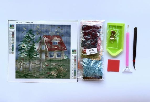 Набор алмазной мозаики Осень ТМ ColorArt 15х15 см PP1105
