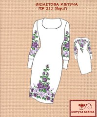 Заготовка для вишиванки Плаття жіноче ПЖ-211 (варіант 5) ТМ "Квітуча країна"