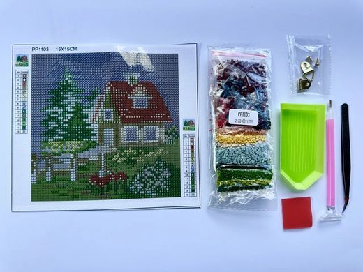 Набор алмазной мозаики Весна ТМ ColorArt 15х15 см PP1103