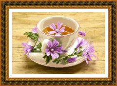 Набор для вышивки бисером Цветочный чай СРК-009