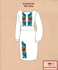Заготовка для вишиванки Плаття жіноче ПЖ-006 ТМ "Квітуча країна"
