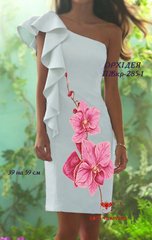 Заготовка для вишиванки Плаття жіноче короткий рукав ПЖкр-285-1 ТМ "Квітуча країна"