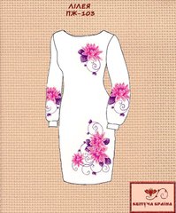 Заготовка для вишиванки Плаття жіноче ПЖ-103 ТМ "Квітуча країна"