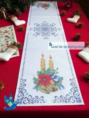 Заготовка для вишивки Доріжка новорічна-ранер НР-1 ТМ "Магія Візерунку"