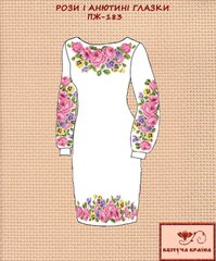 Заготовка для вишиванки Плаття жіноче ПЖ-183 ТМ "Квітуча країна"