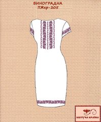 Заготовка для вишиванки Плаття жіноче короткий рукав ПЖкр-205 ТМ "Квітуча країна"