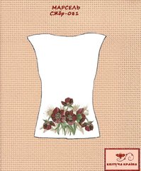 Заготовка для вишиванки Сорочка жіноча без рукавів СЖбр-081 "ТМ Квітуча країна"