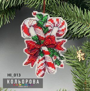 Новорічна іграшка на пластиковій основі НІ_013 "Різдвяні смаколики"