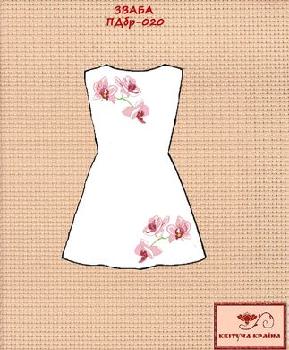 Заготовка для вышиванки Платье детское без рукавов ПДбр-020 ТМ "Квітуча країна"
