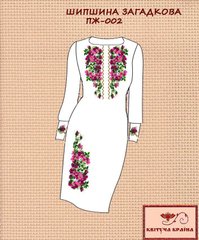 Заготовка для вишиванки Плаття жіноче ПЖ-002 ТМ "Квітуча країна"