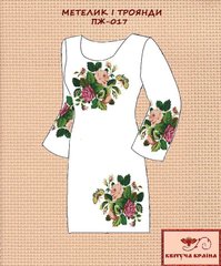 Заготовка для вишиванки Плаття жіноче ПЖ-017 ТМ "Квітуча країна"