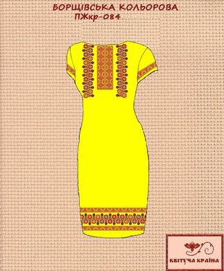 Заготовка для вишиванки Плаття жіноче короткий рукав ПЖкр-084 ТМ "Квітуча країна"