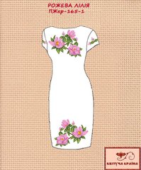Заготовка для вишиванки Плаття жіноче короткий рукав ПЖкр-165-1 ТМ "Квітуча країна"