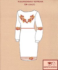 Заготовка для вишиванки Плаття жіноче ПЖ-135 (1) ТМ "Квітуча країна"