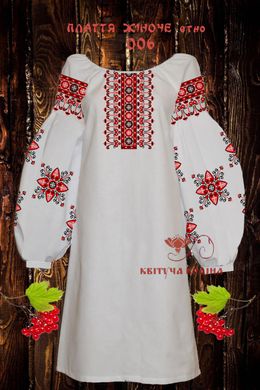 Заготовка для вышиванки Платье женское етно ПЖетно-006 ТМ "Квітуча країна"