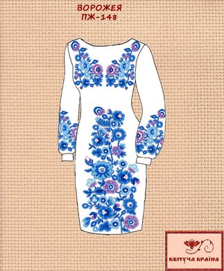 Заготовка для вишиванки Плаття жіноче ПЖ-48 ТМ "Квітуча країна"