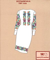 Заготовка для вишиванки Плаття жіноче ПЖ-186 ТМ "Квітуча країна"