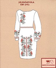 Заготовка для вишиванки Плаття жіноче ПЖ-091 ТМ "Квітуча країна"