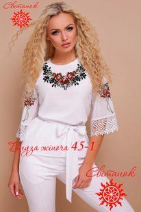 Заготовка для вишиванки блуза жіноча БЖ-45-1 ТМ "Світанок"