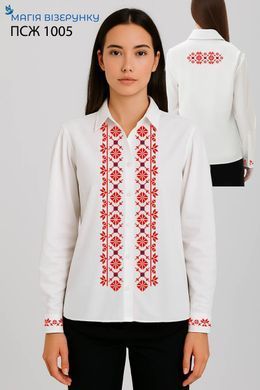 Заготовка для вишиванки Сорочка жіноча Київщина пошита з рукавами ПСЖ 1005 "ТМ Магія візерунку"