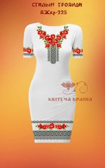 Заготовка для вишиванки Плаття жіноче короткий рукав ПЖкр-225 ТМ "Квітуча країна"