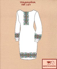 Заготовка для вишиванки Плаття жіноче ПЖ-189 ТМ "Квітуча країна"