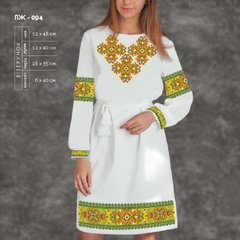 Заготовка для вишиванки Сукня жіноча ПЖ-094 ТМ "Кольорова"