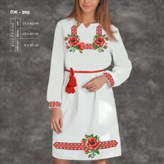 Заготовка для вишиванки Сукня жіноча ПЖ-209 ТМ "Кольорова"