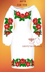 Заготовка для вишиванки Плаття жіноче ПЖ-228 ТМ "Квітуча країна"