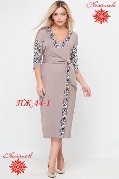 Заготовка для вишиванки сукня жіноча ПЖ-44-1 ТМ "Світанок"