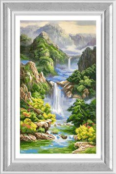 Схема для вишивки бісером Водоспад ФП-008 (габардин)