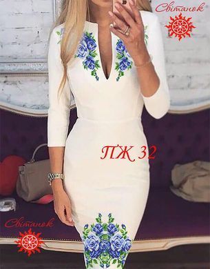 Заготовка для вишиванки сукня жіноча ПЖ-32 ТМ "Світанок"